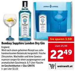 Interspar Bombay Sapphire London Dry Gin Angebot