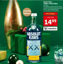 Interspar Absolut Vodka »KAWS« Limited Edition Angebot
