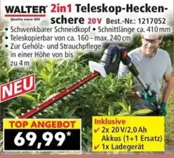 Norma WALTER 2in1 Teleskop-Heckenschere Angebot