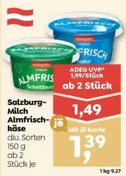 ADEG Salzburg-Milch Almfrischkäse Angebot