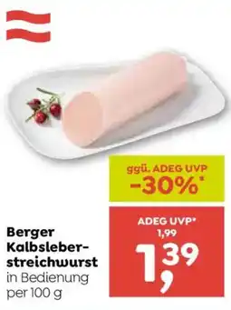ADEG Berger Kalbsleber-streichwurst Angebot