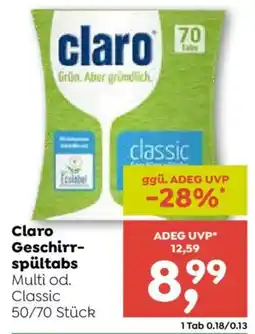 ADEG Claro Geschirrspültabs Angebot