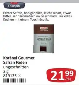 Kastner Kotányi Gourmet Safran Fäden Angebot