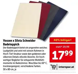 Interspar Vossen x Silvia Schneider Badeteppich Angebot
