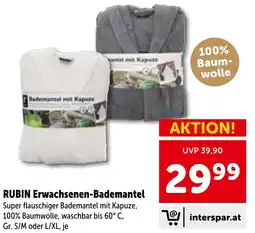Interspar RUBIN Erwachsenen-Bademantel Angebot
