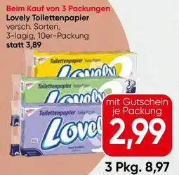 Spar Lovely Toilettenpapier Angebot