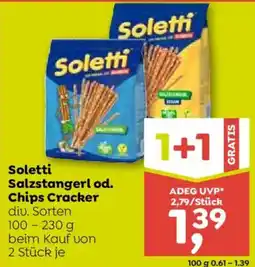 ADEG Soletti Salzstangerl od. Chips Cracker Angebot