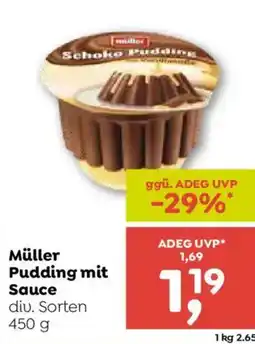 ADEG Müller Pudding mit Sauce Angebot
