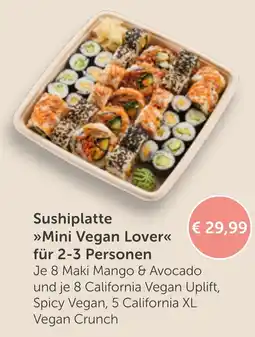 Interspar Sushiplatte »Mini Vegan Lover« Angebot