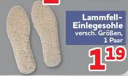 Center Shop Lammfell- Einlegesohle Angebot