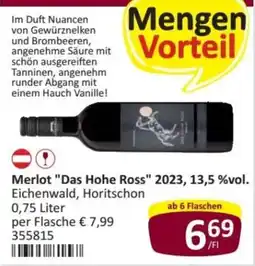 Kastner Merlot "Das Hohe Ross" Angebot