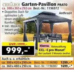 Norma Chillroi Garten-Pavillon PRATO Angebot