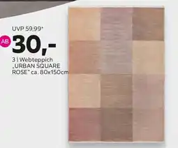 Mömax Webteppich ,,URBAN SQUARE ROSE" Angebot