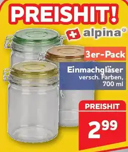Center Shop alpina Einmachgläser Angebot