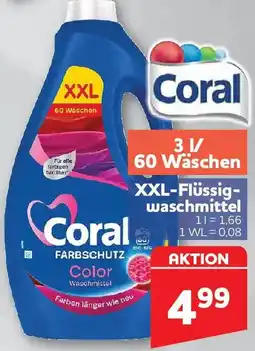 Center Shop Coral XXL-Flüssigwaschmittel Angebot
