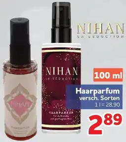 Center Shop NIHAN Haarparfum Angebot
