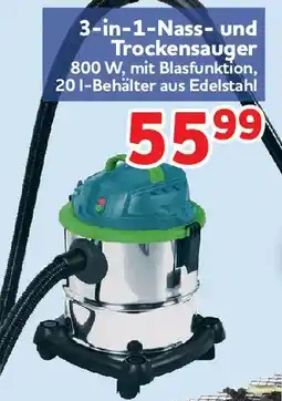 Center Shop 3-in-1-Nass und Trockensauger Angebot