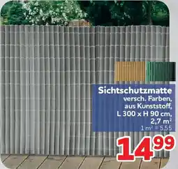 Center Shop Sichtschutzmatte Angebot
