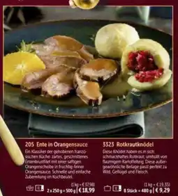 Bofrost 205 Ente in Orangensauce Angebot