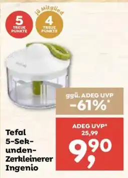 ADEG Tefal 5-Sekunden-Zerkleinerer Ingenio Angebot