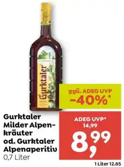 ADEG Gurktaler Mildер Alpenkräuter Angebot