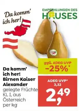 ADEG Birnen Kaiser Alexander Angebot
