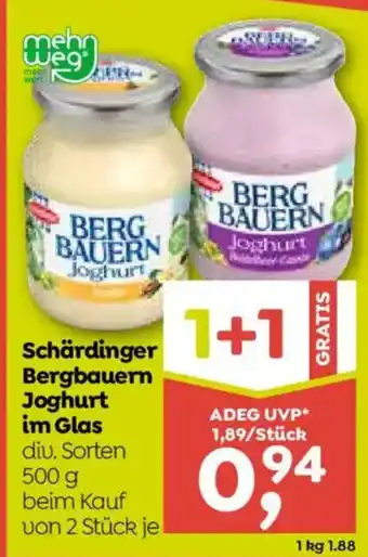 Schärdinger Bergbauern Joghurt im Glas