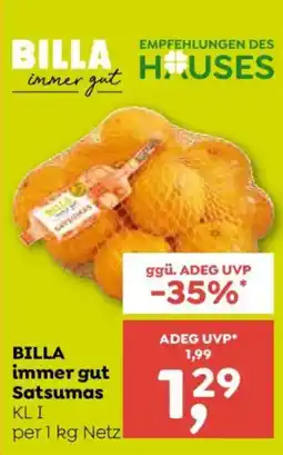 ADEG BILLA immer gut Satsumas Angebot