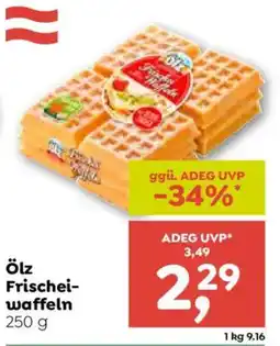 ADEG Ölz Frischeiwaffeln Angebot