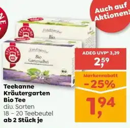 ADEG Teekanne Kräutergarten Bio Tee Angebot