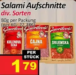 Wurstico Salami Aufschnitte Gavrilović Angebot