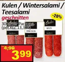 Wurstico Andro Kulen / Wintersalami / Teesalami geschnitten Angebot