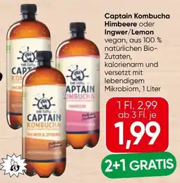Eurospar The Gutsy Captain Kombucha Bio-Tee Himbeere Angebot