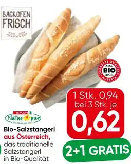 Eurospar Spar Natur pur Bio-Salzstangerl Angebot