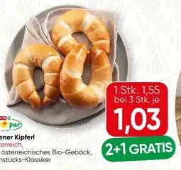 SPAR Gourmet Spar Natur pur Bio-Wiener Kipferl Angebot