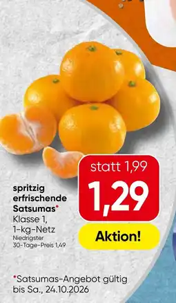 Spar spritzig erfrischende Satsumas Angebot