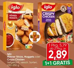 Spar Iglo Hühner Sticks, Nuggets oder Crispy Chicken Angebot
