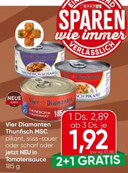 Spar Vier Diamanten Thunfisch MSC Angebot
