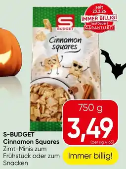 Spar S-Budget Cinnamon Squares Angebot