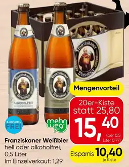 Spar Franziskaner Weißbier Angebot
