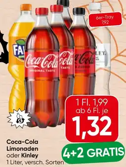Spar Coca-Cola Limonaden oder Kinley Angebot