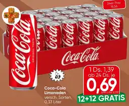Spar Coca-Cola Limonaden Angebot