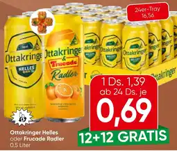 Spar Ottakringer Helles oder Frucade Radler Angebot