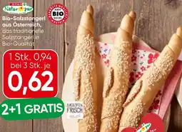 Spar Natur pur Bio-Salzstangerl aus Österreich Angebot