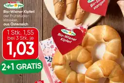 Spar Natur pur Bio-Wiener Kipferl Angebot