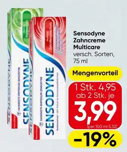 Spar Sensodyne Zahncreme Multicare Angebot