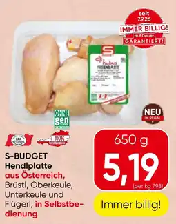 Spar S-Budget Hendlplatte Angebot