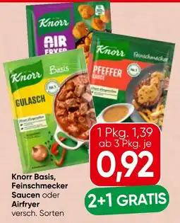 Spar Knorr Basis, Feinschmecker Saucen oder Airfryer Angebot