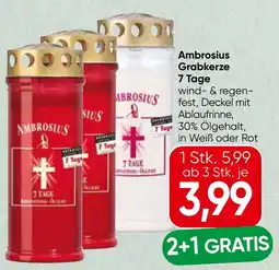 Spar Ambrosius Grabkerze 7 Tage Angebot