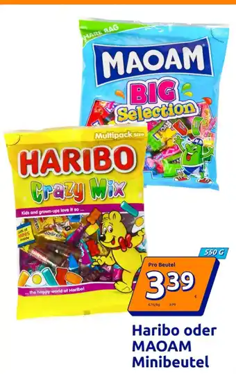 Haribo oder Maoam Minibeutel